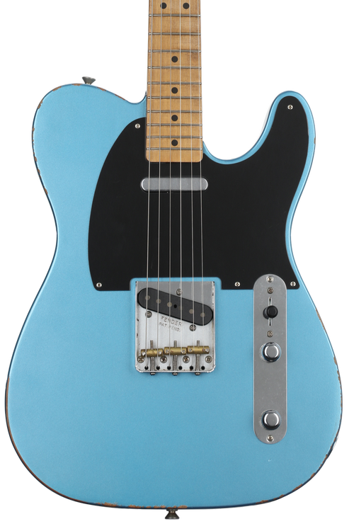 Fender Vintera Road Worn '50s Telecaster Electric Guitar - Lake Placid Blue 0379872302