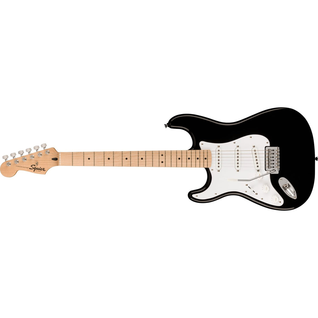 Squier - Sonic Stratocaster pour gaucher, touche en érable - Noir