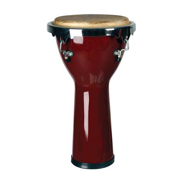 Pre-owned Mano Percussion MP1511F-WRD Fiberglass Comfort Rim Djembe 11" - Wine Red
