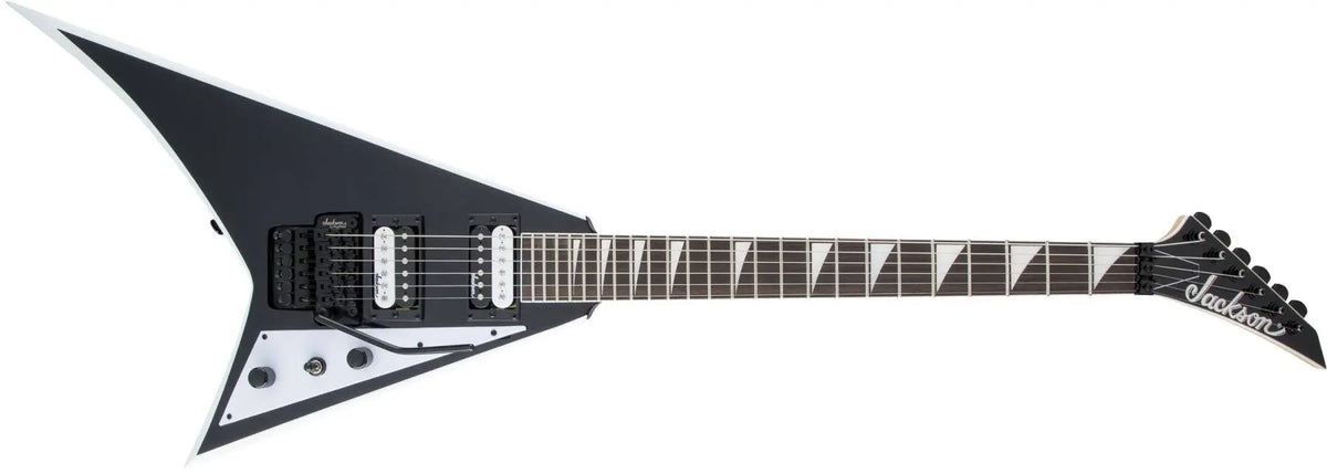 Jackson Guitars - Série JS Rhoads JS32, touche amarante - Noir avec biseaux blancs