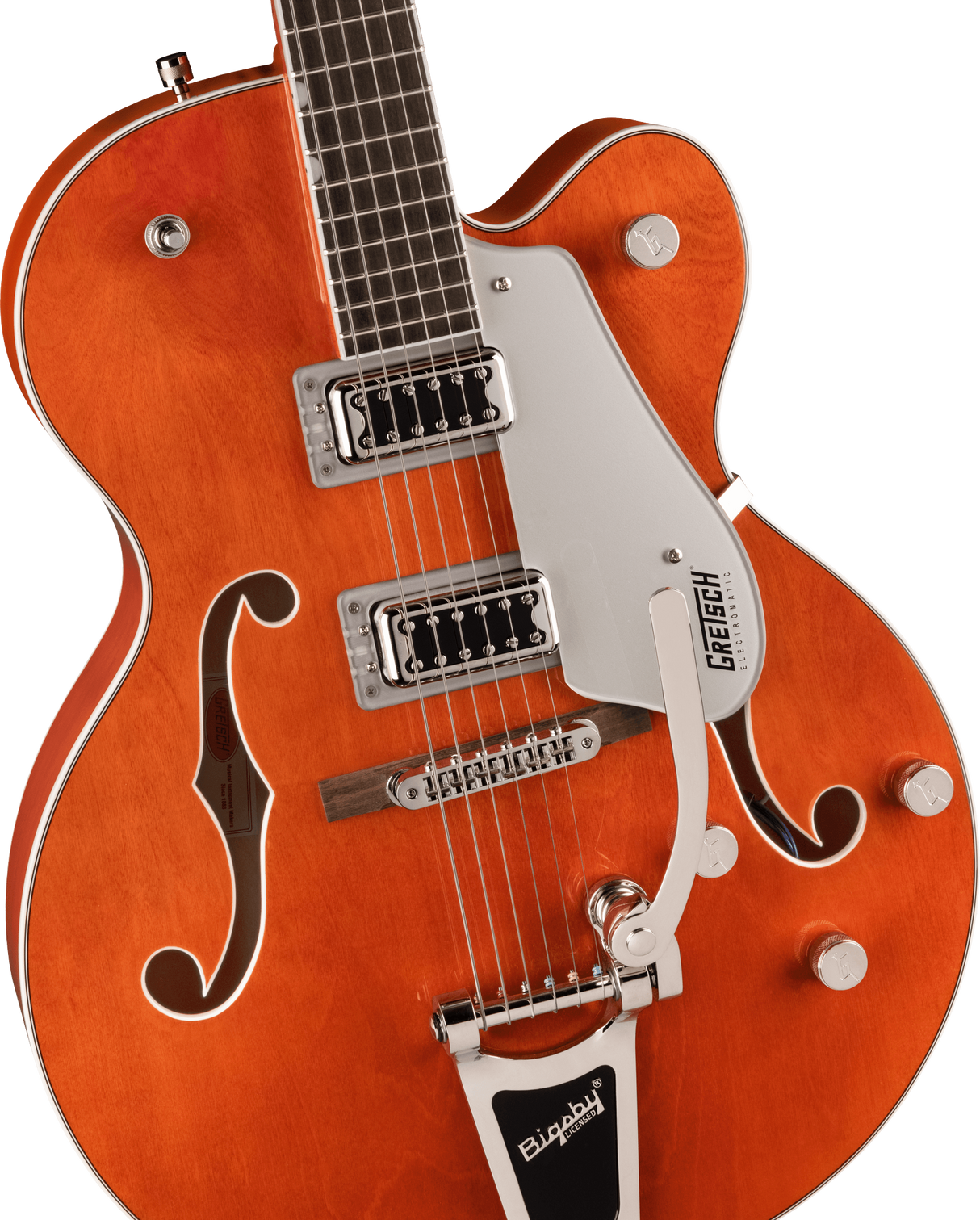 Gretsch Guitars - G5420T Electromatic Classic Hollow Body Single-Cut avec Bigsby, touche en laurier - Orange Stain 2506115512
