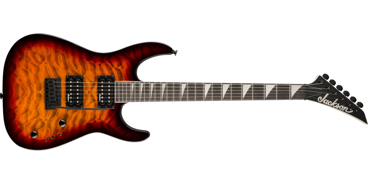 Jackson Guitars - JS Series Dinky JS20 DKQ 2PT, touche en amarante - Transparent Tobacco Burst 2910231582