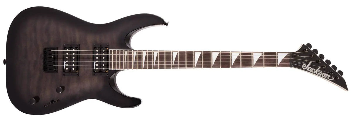 Jackson Guitars - Série JS Dinky Arch Top JS32Q DKA HT, touche amarante - Noir transparent
