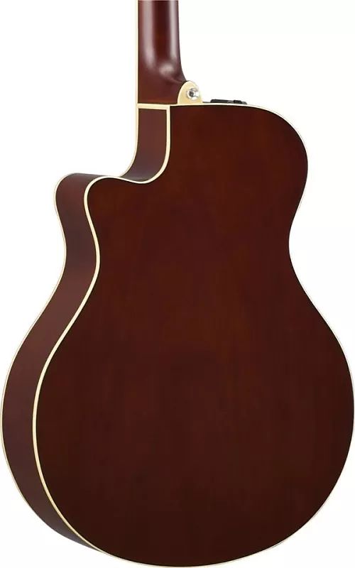Yamaha - APX600FM Acoustique-Électrique avec Pan Coupé - Érable Flammé Ambré APX600FM AM