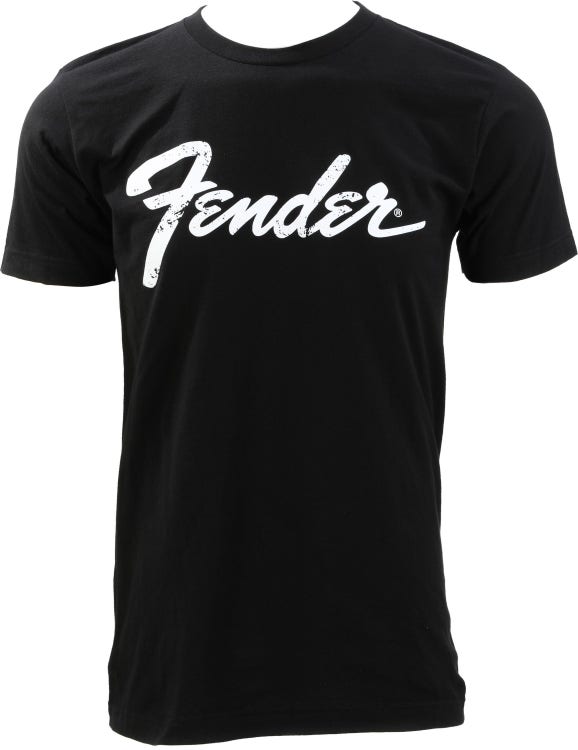 Fender Logo Dateback T-shirt - Black, X-Large