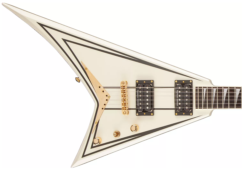 Jackson Guitars - Guitare électrique Pro Rhoads RRT-3 - Ivoire à rayures noires