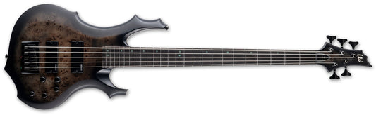 Basse électrique 5 cordes ESP LTD F-5 Ebony, Charcoal Burst LF5EBPCHBS