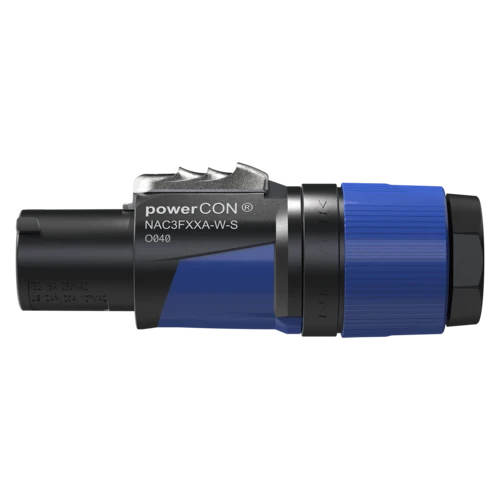 Neutrik NAC3FXXA-W-S Powercon In Connector (Blue)