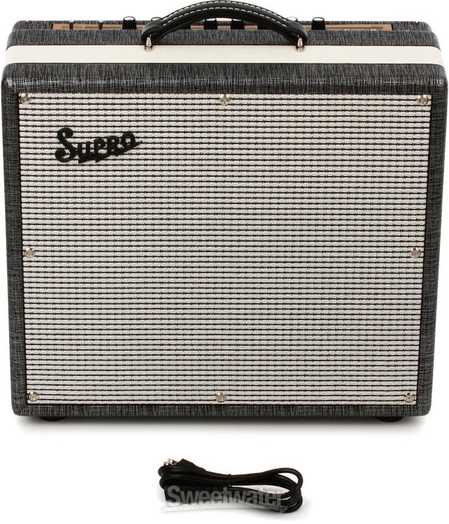 Ampli combo à lampes Supro 1696RT Black Magick Reverb 1x12 pouces 25 watts