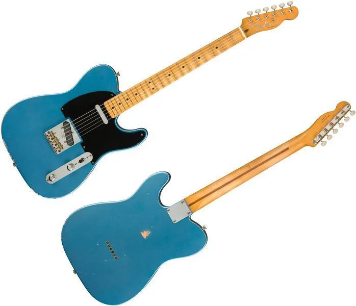 Fender Vintera Road Worn '50s Telecaster Electric Guitar - Lake Placid Blue 0379872302