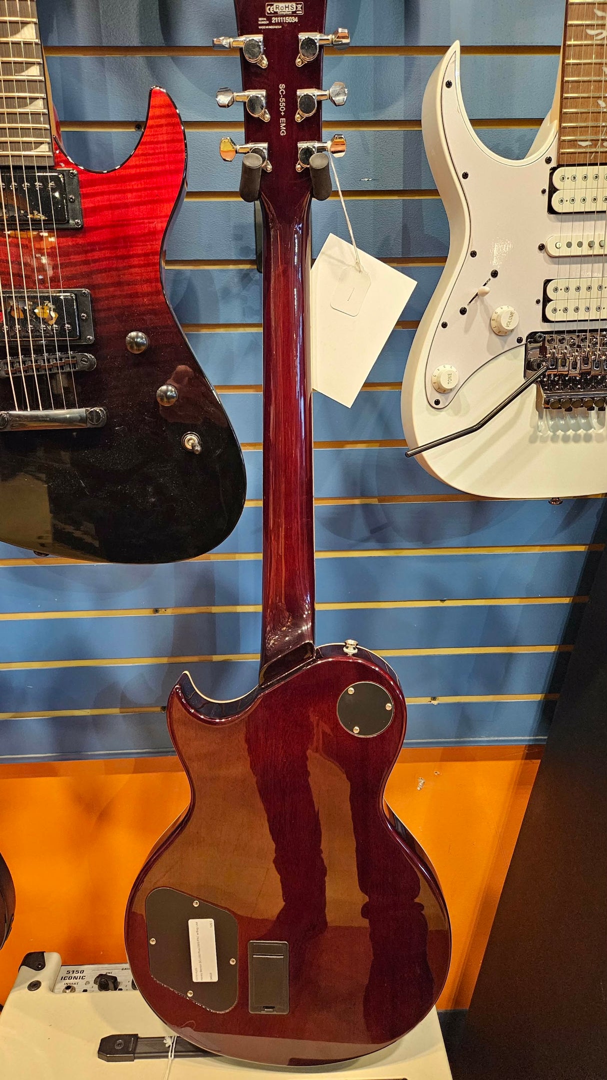 Pre-owned Harley Benton SC-550 Plus EMG PAF with hard case