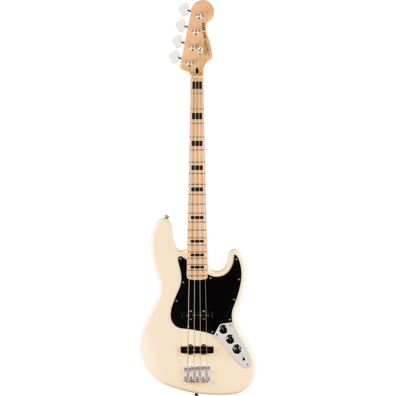 Squier - Affinity Series Active Jazz Bass, touche érable - Olympic White - 0378703505