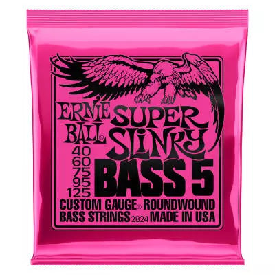 Ernie Ball - Basse Super Slinky pour 5 cordes 40-125