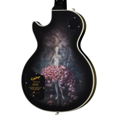 Epiphone - Adam Jones Les Paul Custom Art Collection: Julie Heffernans Study for Self Portrait with Rose Skirt and a Mouse - Antique Silverburst