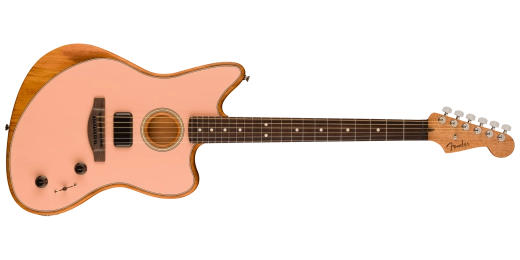 Fender - Acoustasonic Player Jazzmaster, touche en palissandre - Rose coquille