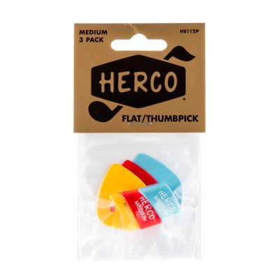 Herco - HE112P Cure-pouce plat, taille moyenne - Lot de 3