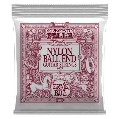 Cordes de guitare classique en nylon noir et or Ernie Ball - Ernesto Palla