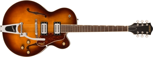 Guitares Gretsch - Guitare creuse Streamliner G2420T avec Bigsby, touche en laurier, micros BroadTron BT-3S - Robusto Burst