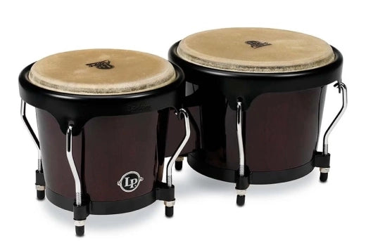 Percussions latines - Bongos en bois Aspire - Bois foncé