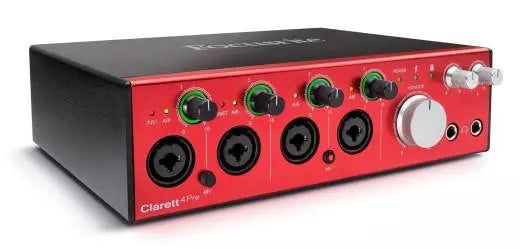 Focusrite - Clarett 4Pre 24/192 18-In/8-Out Thunderbolt Audio Interface