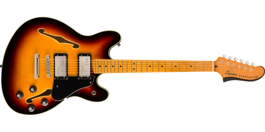 Squier - Classic Vibe Starcaster avec manche et touche en érable - Sunburst 3 couleurs