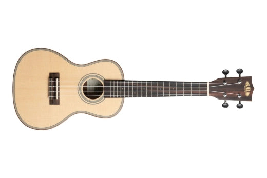 Kala - Solid Spruce Top Striped Ebony Concert Ukulele