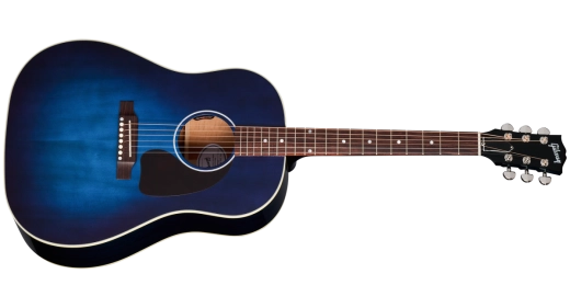 Gibson - Guitare acoustique/électrique standard J-45 avec étui rigide - Blueberry Burst