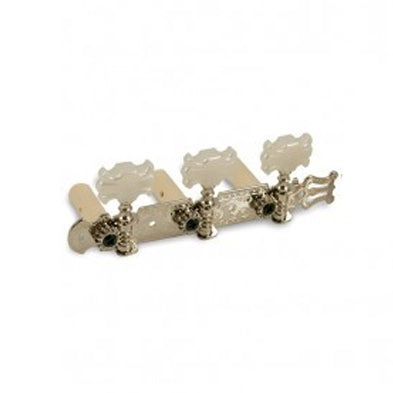 WD Music - 3-On-A-Plate Classical Tuning Machines Nickel - Treble