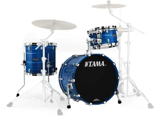 Tama - Starclassic Noyer/Boulier, batterie 3 fûts (20, 12, 14") - Laque Bleu Océan Ripple