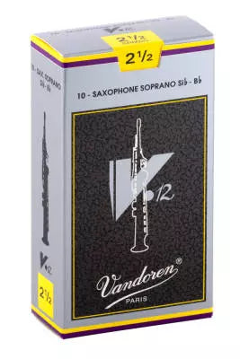 Anches de saxophone soprano Vandoren - V12 (10/boîte) - 2 1/2