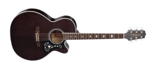 Takamine - Guitare électro-acoustique NEX CE à pan coupé - Noir transparent