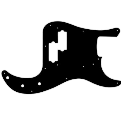 WD Music - Plaque de protection personnalisée pour basse Fender Road Worn 50s Precision Bass - Noire
