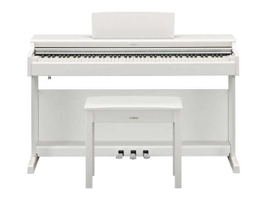 Yamaha - YDP-165 ARIUS Standard Digital Piano with Bench and 3 Pedal Unit - White