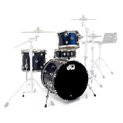 Drum Workshop - DWe 4-Piece Shell Pack (20,12,14,SD) - Midnight Blue Metallic
