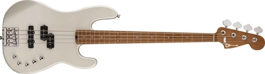 Charvel Guitars - Basse San Dimas Pro-Mod PJ IV, touche en érable caramélisé - Platinum Pearl