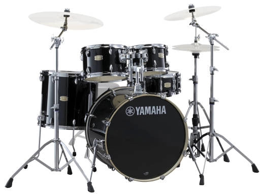 Yamaha - Stage Custom Birch 5-Piece Drum Kit (22,10,12,16,SD) with 700 Series Hardware - Raven Black