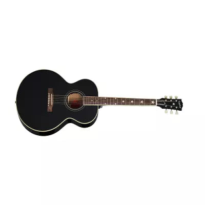 Epiphone - J-180 LS Acoustic/Electric Guitar with Case - Ebony