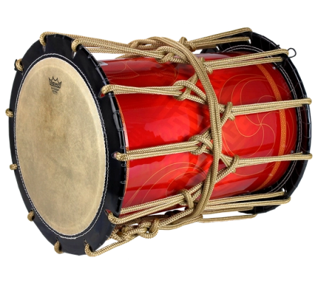 Remo - Tambour à corde Katsugi Okedaiko - Dragon rouge - 20x13,5