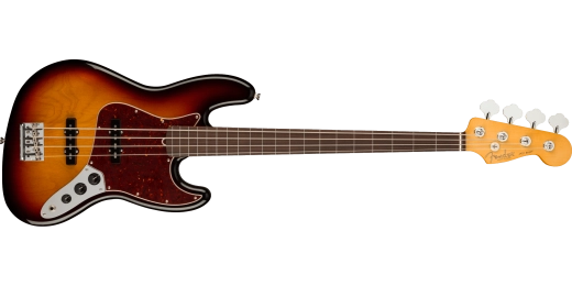 Fender - American Professional II Jazz Bass fretless, touche palissandre - Sunburst 3 tons