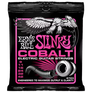 Cordes pour guitare électrique Ernie Ball Cobalt Slinky - Super - 9-42