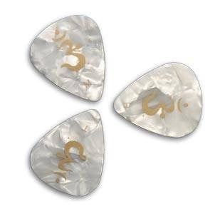 Médiators PRS Guitars - Blanc nacré (paquet de 12) - Épais