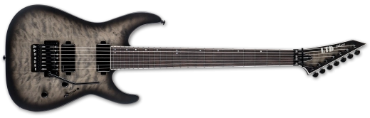 ESP Guitars - Guitare électrique baryton LTD Deluxe M-1007 7 cordes - Charcoal Burst Satin