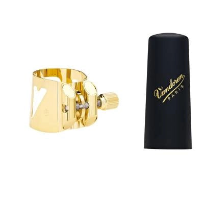 Vandoren - Ligature et capuchon en plastique Optimum pour saxophone baryton
