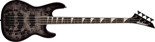 Jackson Guitars - Basse de concert série JS CB JS3P avec touche en amarante - Noir transparent