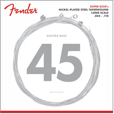 Fender - Cordes pour basse en acier nickelé 8250 45-110
