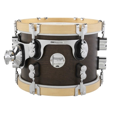Pacific Drums - Concept Classic 7x10 Tom with Natural Stain Hoops - Walnut Stain