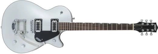 Guitares Gretsch - G5230T Electromatic Jet FT Single-Cut avec Bigsby, touche en noyer noir - Airline Silver