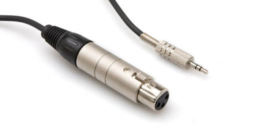 Hosa - Transformateur d'impédance, XLR3F vers TRS 3,5 mm - 45,7 cm