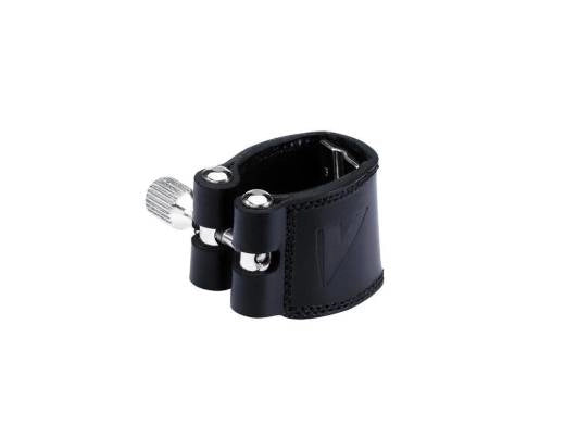 Vandoren - Ligature en cuir pour saxophone baryton avec capuchon en cuir