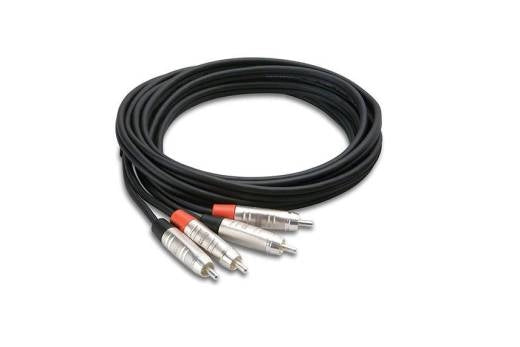 Câble d'interconnexion stéréo professionnel Hosa, double RCA vers même câble, 3 mètres